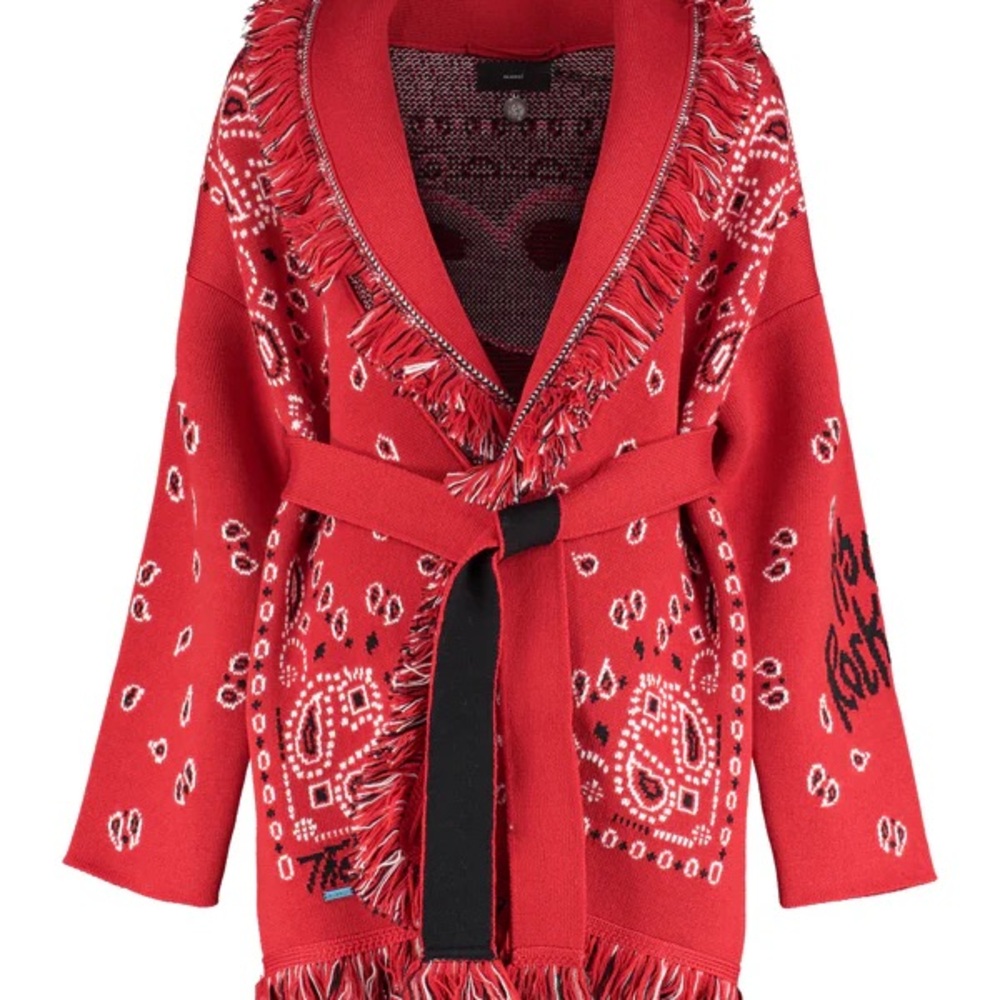 NWT Alanui Cardigan x Rolling Stone It's Only Rock'n'Roll Icon cardigan